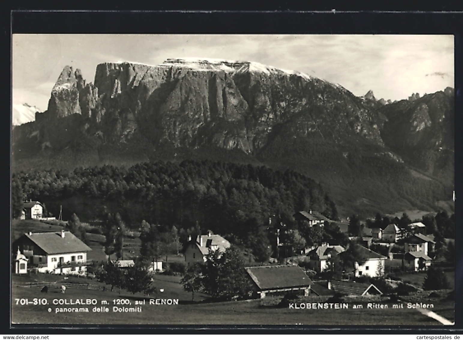 Cartolina Collalbo Sul Renon, Collalbo E Panorama Delle Dolomiti  - Otros & Sin Clasificación