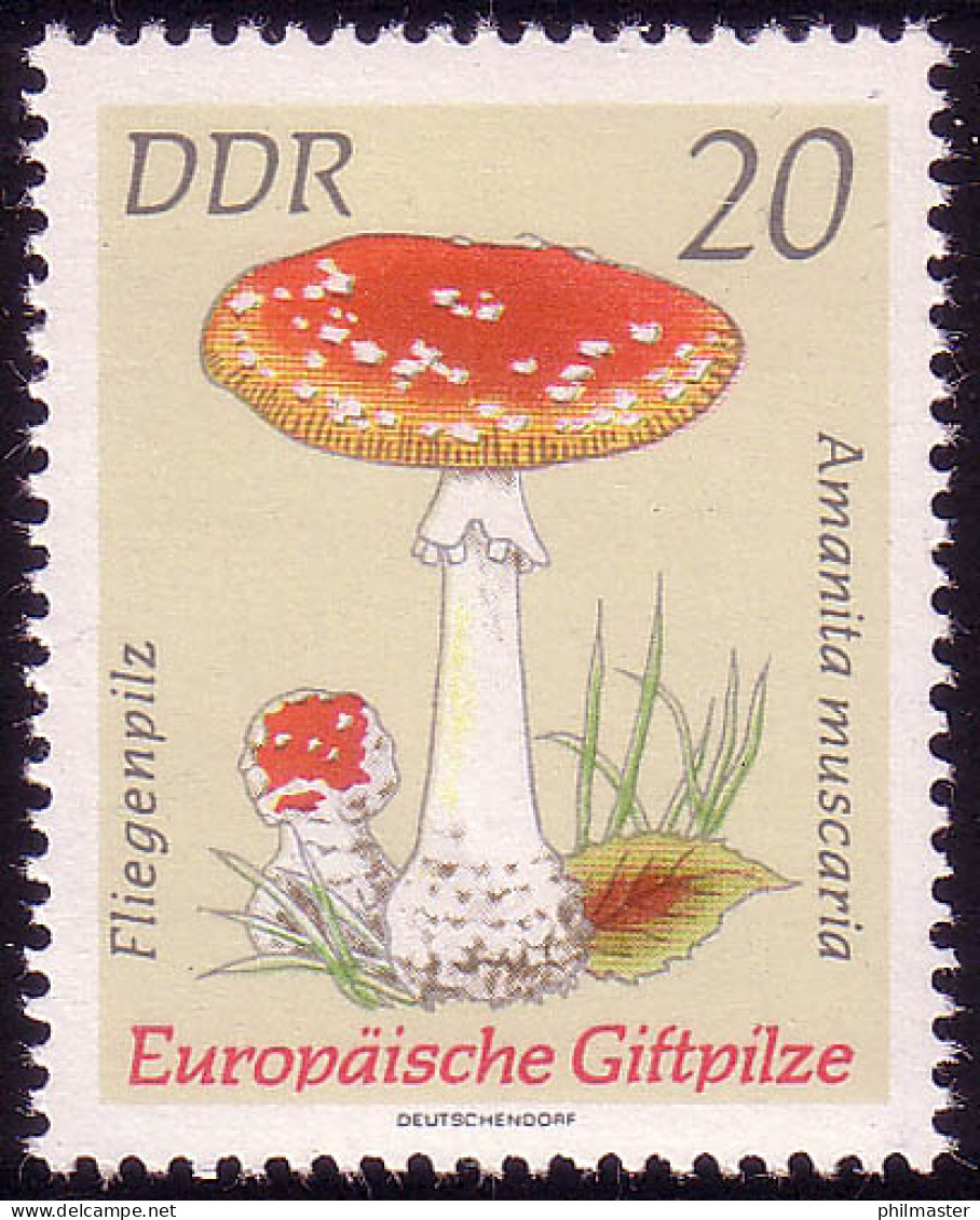 1936 Giftpilze Roter Fliegenpilz 20 Pf ** Postfrisch - Unused Stamps