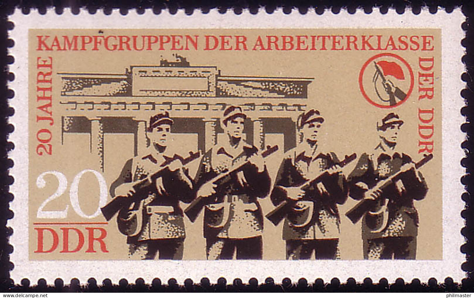 1875 Kampfgruppen 20 Pf ** Postfrisch - Neufs