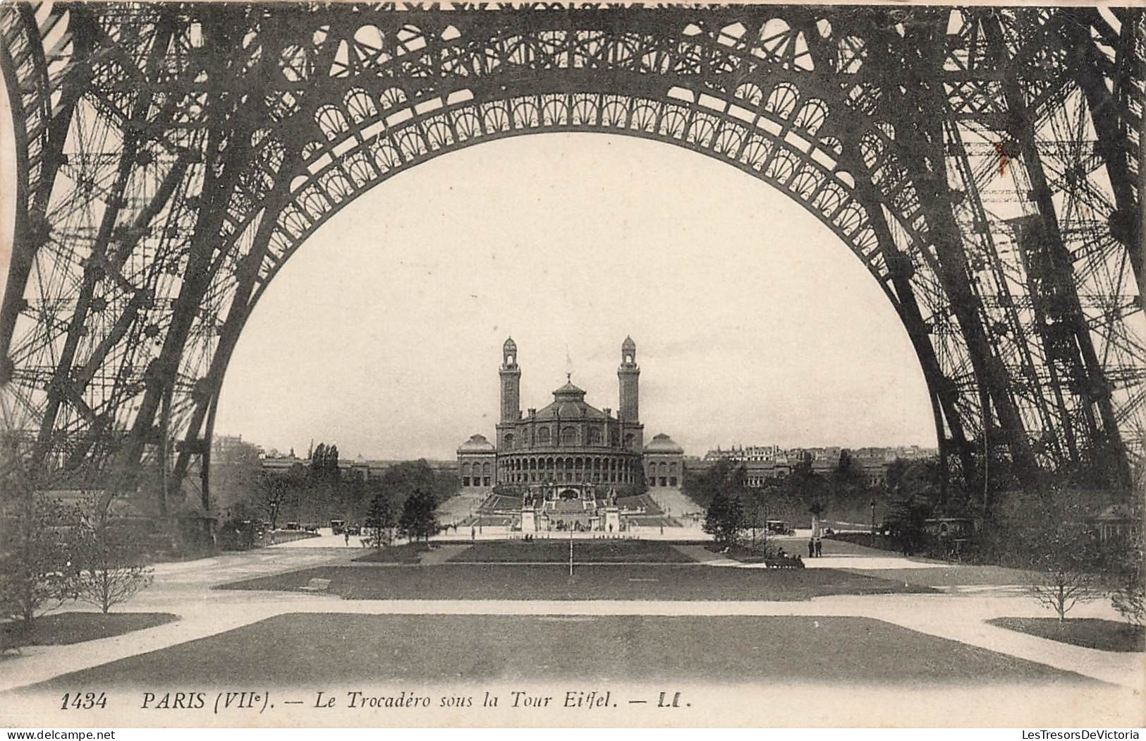 FRANCE - Paris - Le Trocadéro Sous La Tour Eiffel - Carte Postale Ancienne - Eiffelturm
