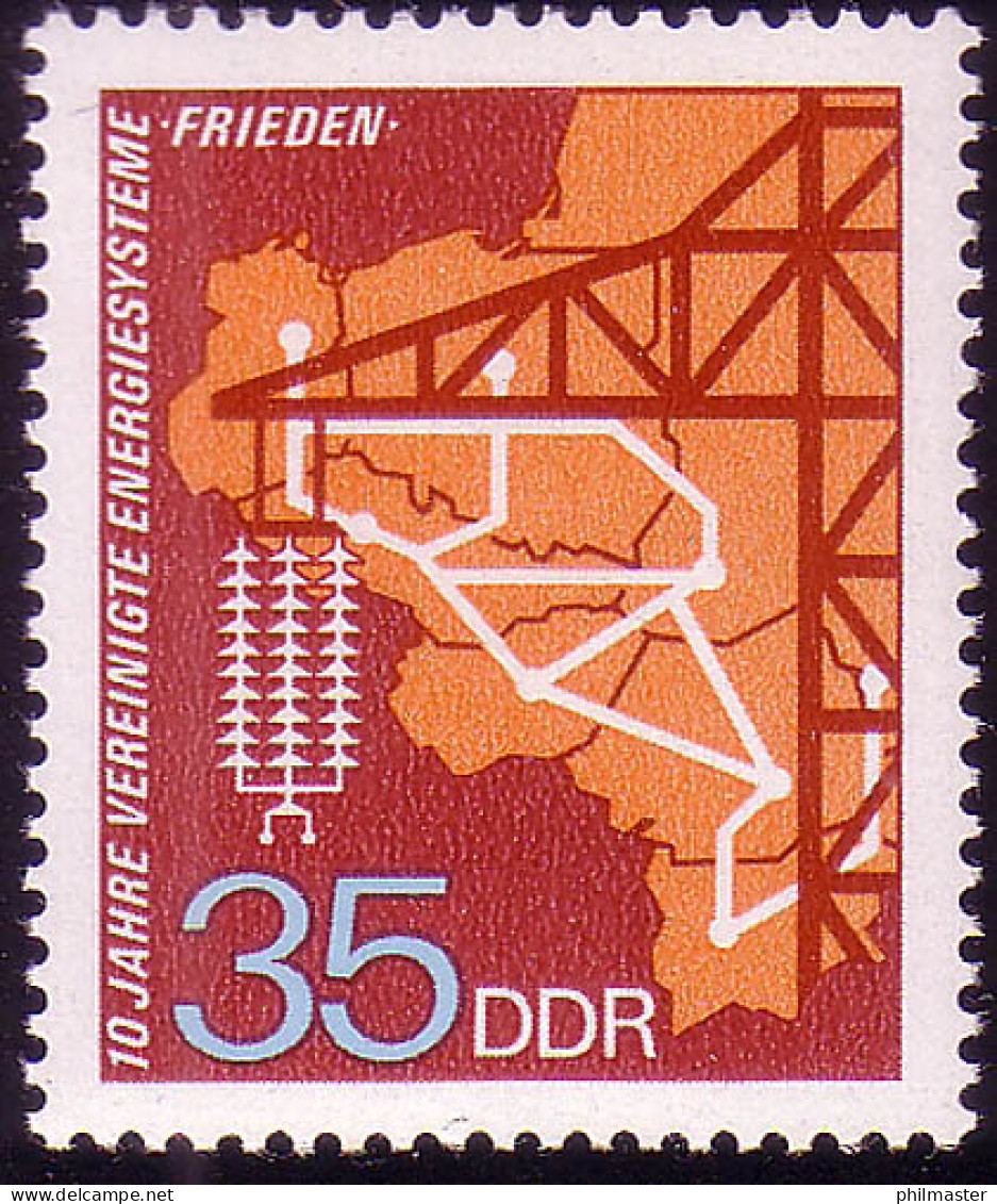 1871 Energiesysteme Frieden 35 Pf ** Postfrisch - Unused Stamps
