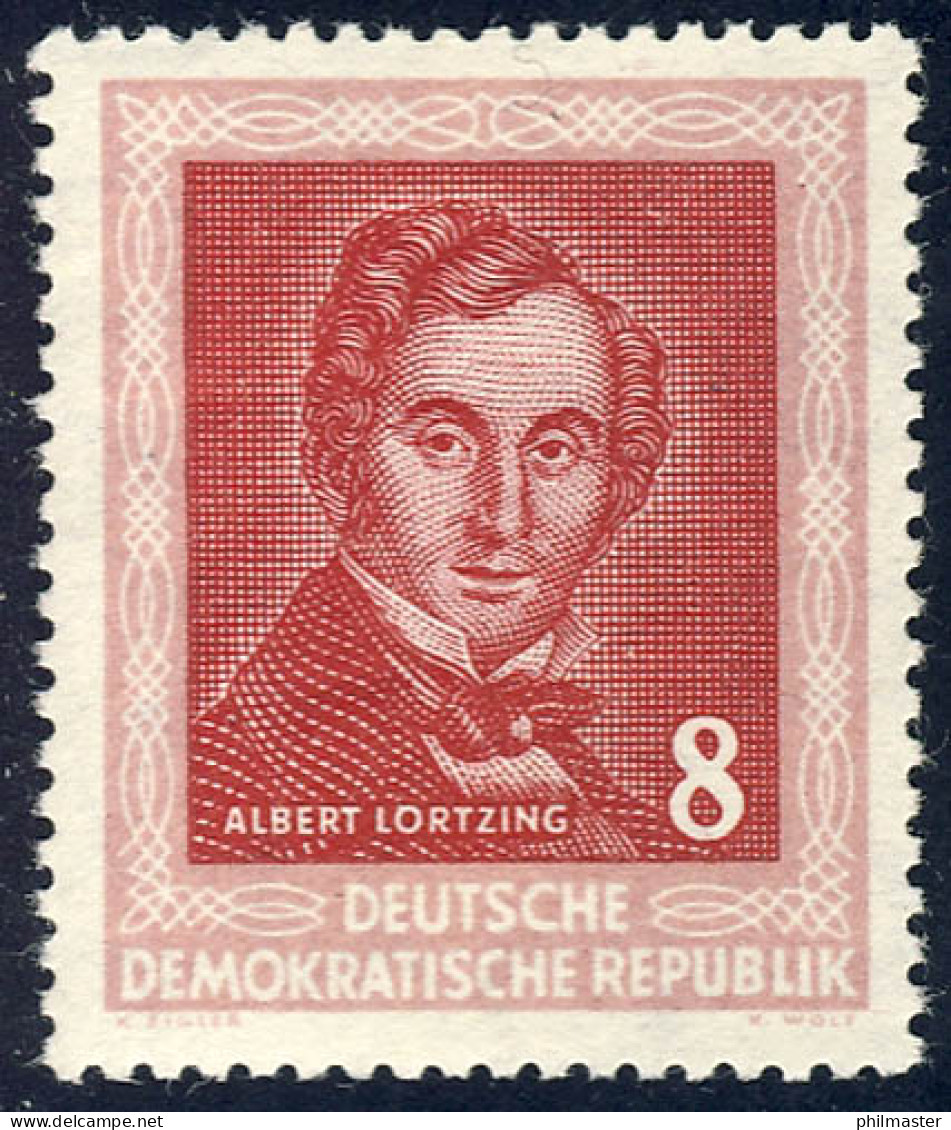 309 Händelfest 8 Pf Albert Lortzing ** - Unused Stamps