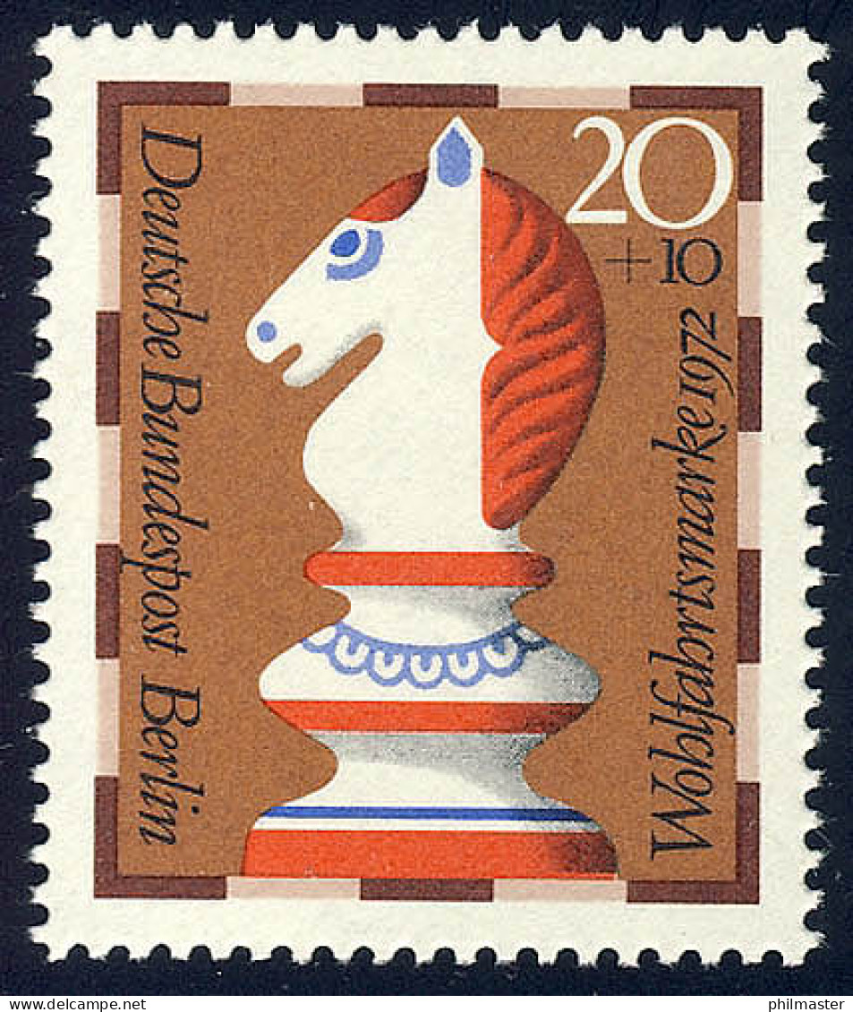 435 Schachfiguren 20+10 Pf Springer ** - Unused Stamps