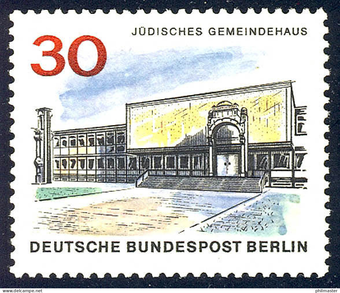 257 Das Neue Berlin 30 Pf Jüdisches Gemeindehaus ** - Nuovi