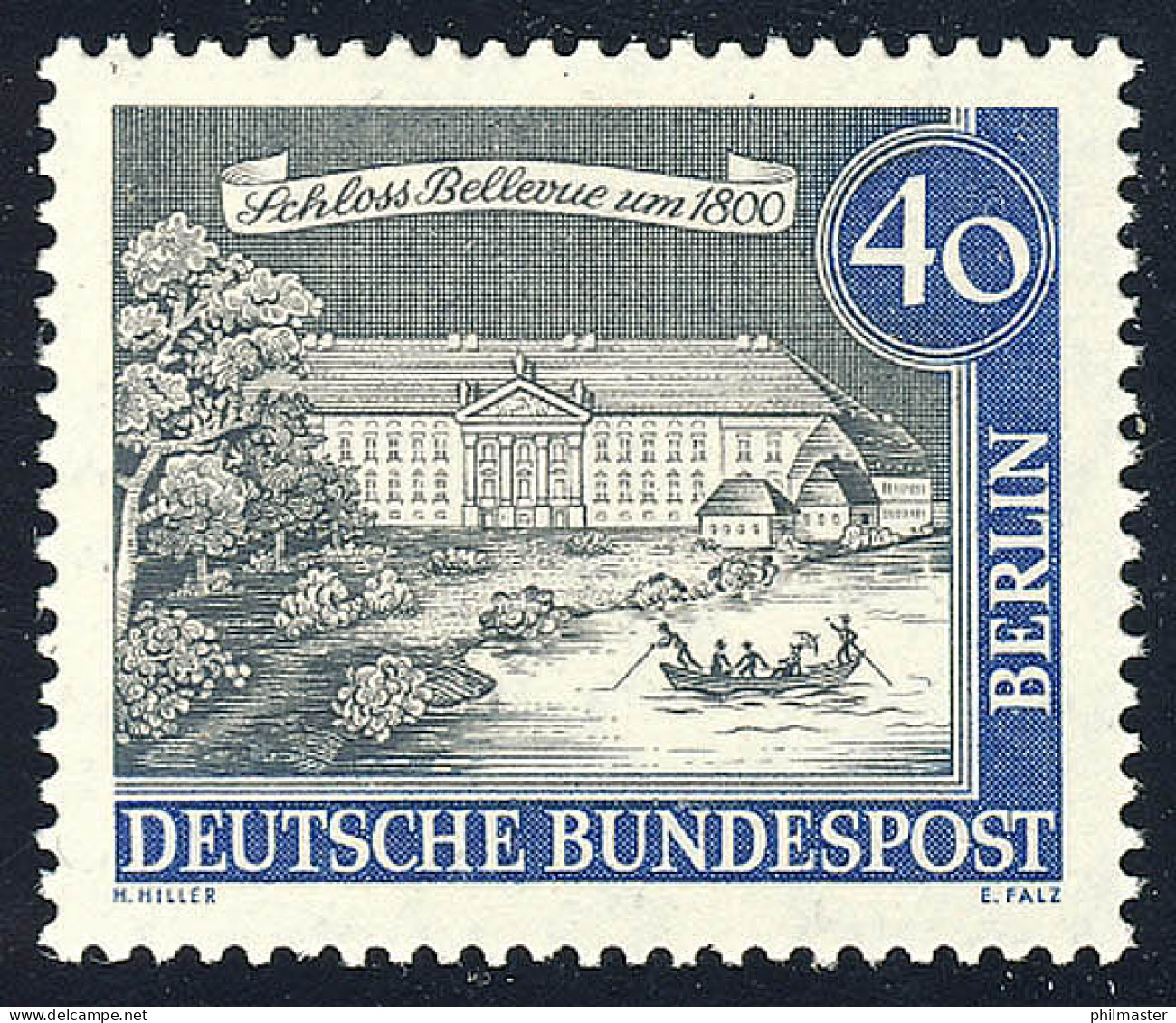 223 Alt-Berlin 40 Pf Schloß Bellevue ** - Unused Stamps