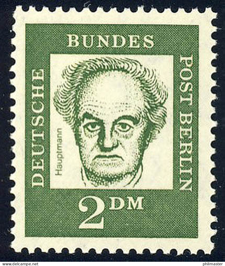 213 Bedeutende Deutsche 2 DM Hauptmann ** - Unused Stamps