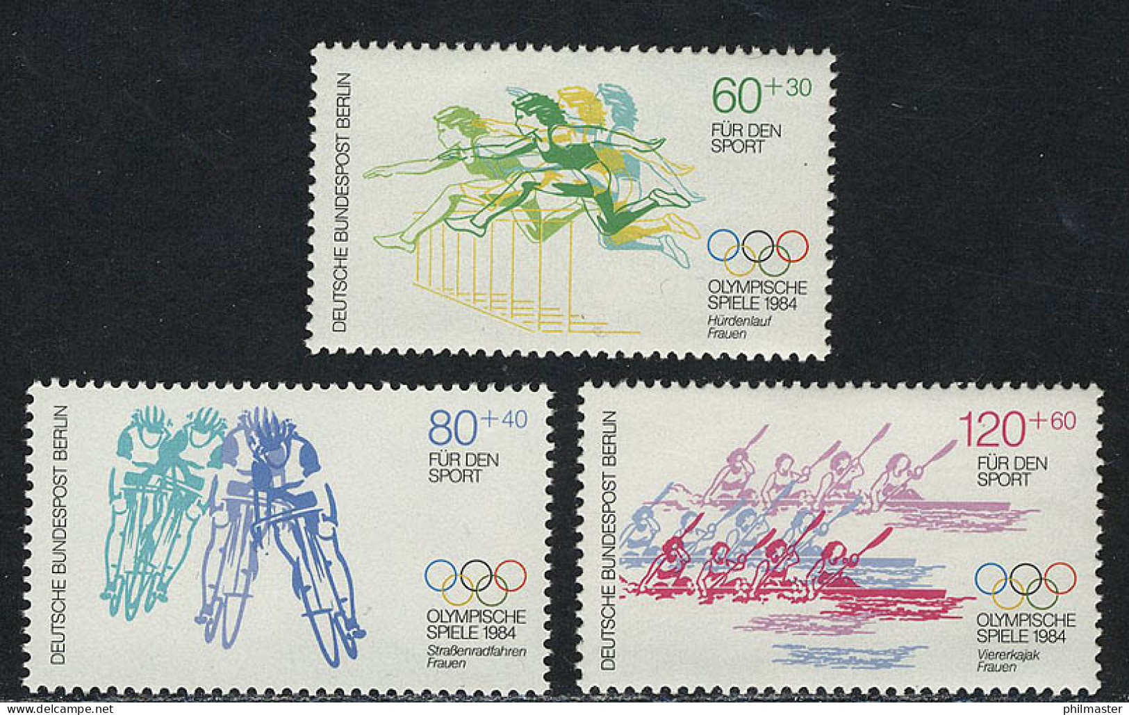 716-718 Sporthilfe 1984, Satz ** - Unused Stamps