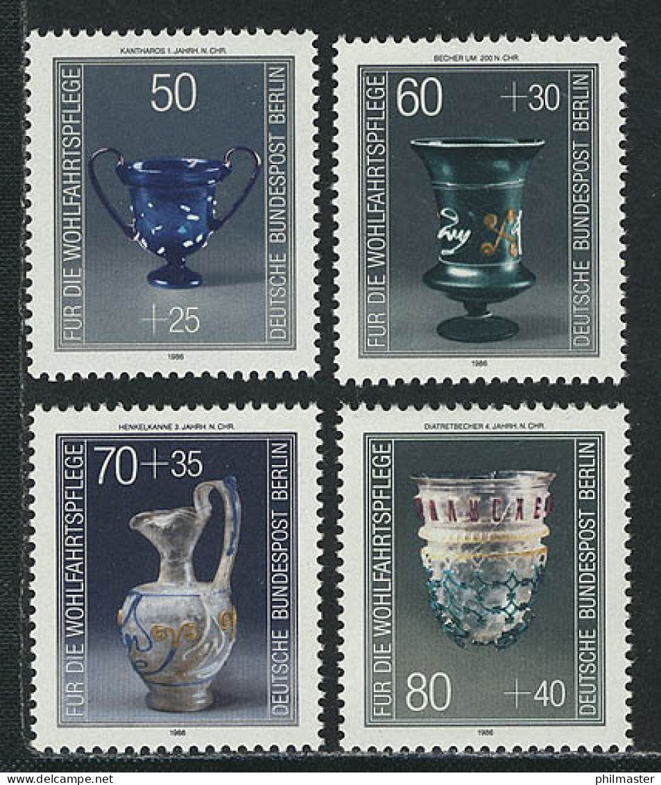 765-768 Wofa Kostbare Gläser 1986, Satz Postfrisch - Nuovi