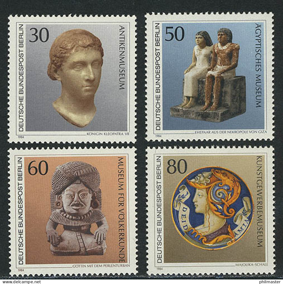 708-711 Kunstschätze 1984, Satz ** - Unused Stamps