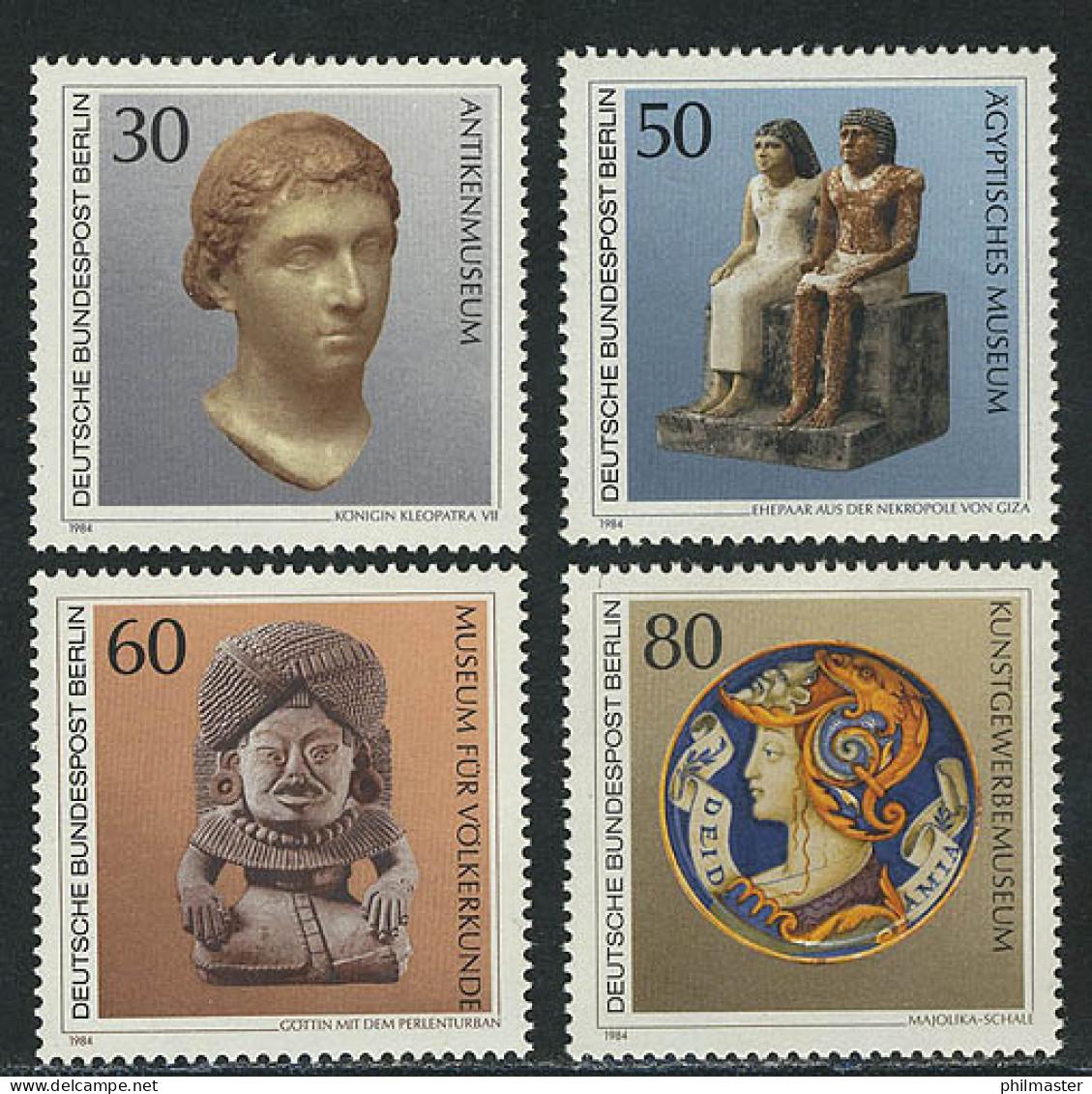 708-711 Kunstschätze 1984, Satz ** - Nuevos