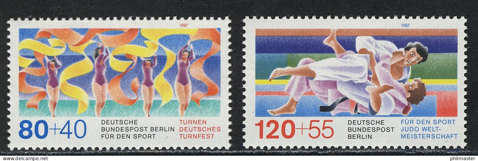 777-778 Sporthilfe 1987, Satz Postfrisch - Unused Stamps