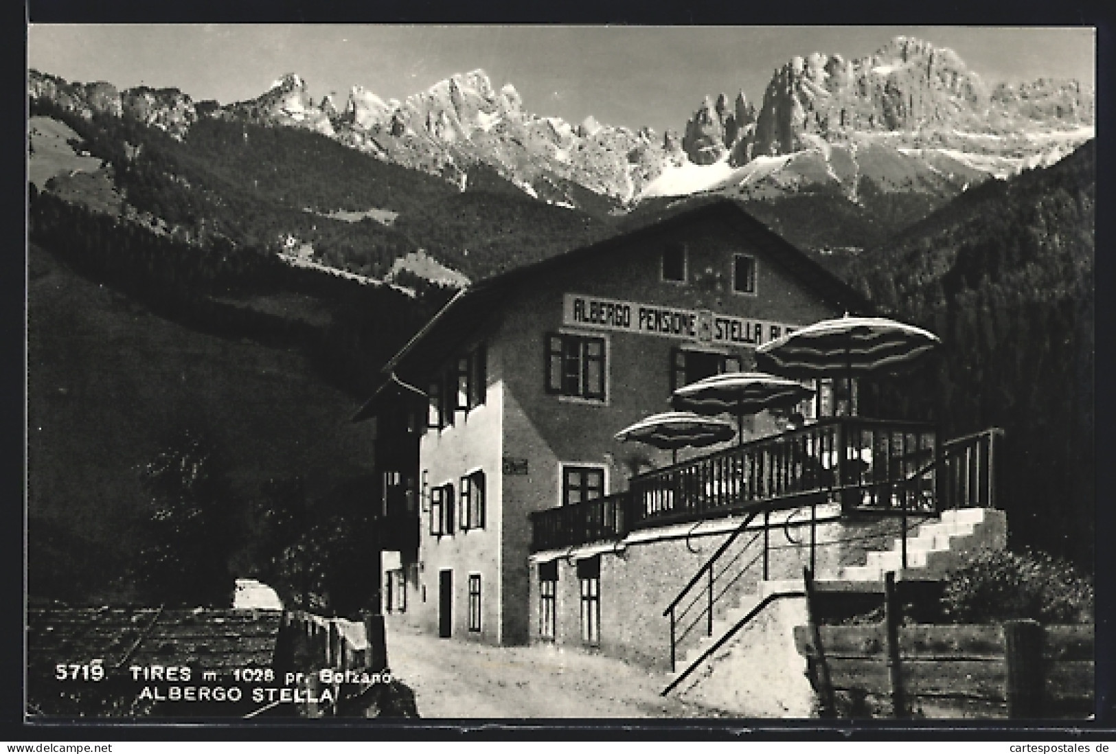 Cartolina Tires /Bolzano, Albergo Stella  - Bolzano (Bozen)