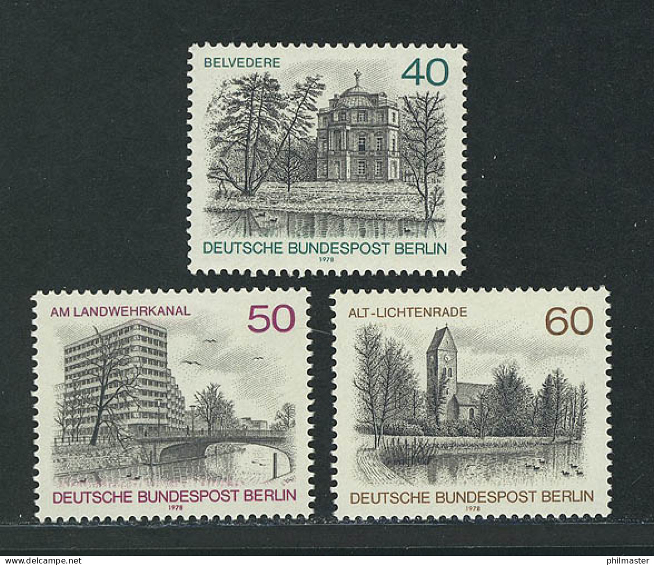 578-580 Berlin-Ansichten 1978, Satz ** - Nuovi