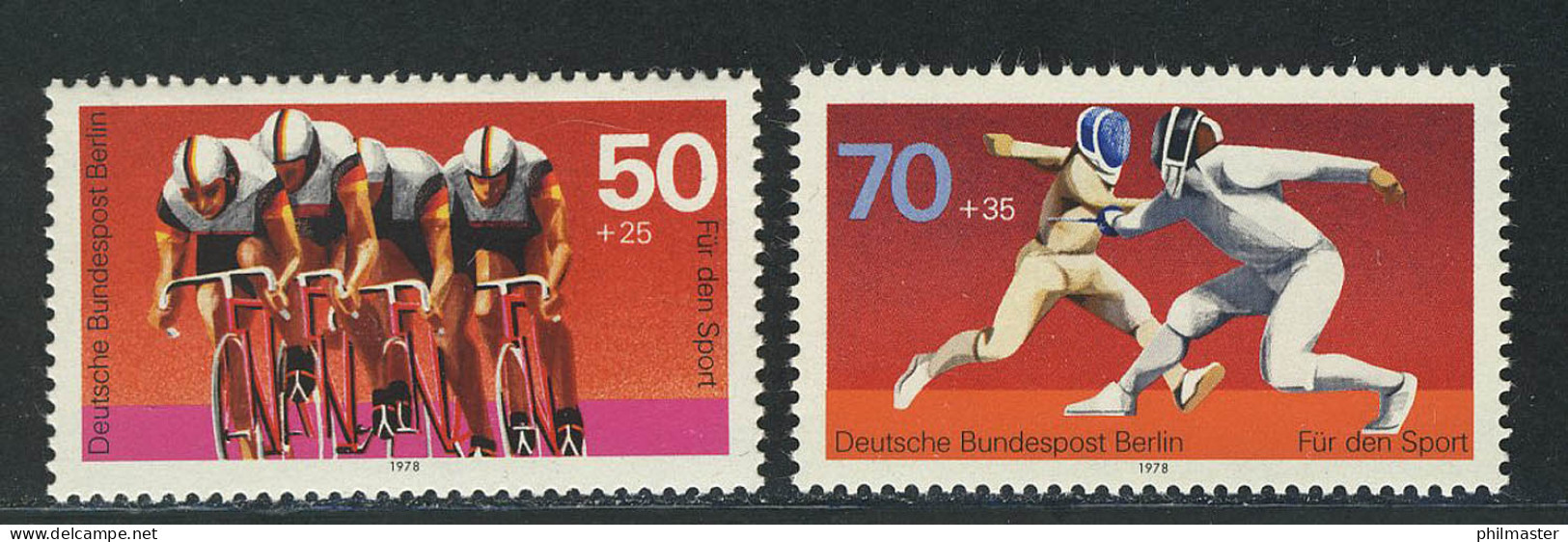 567-568 Sporthilfe 1978, Satz ** - Unused Stamps