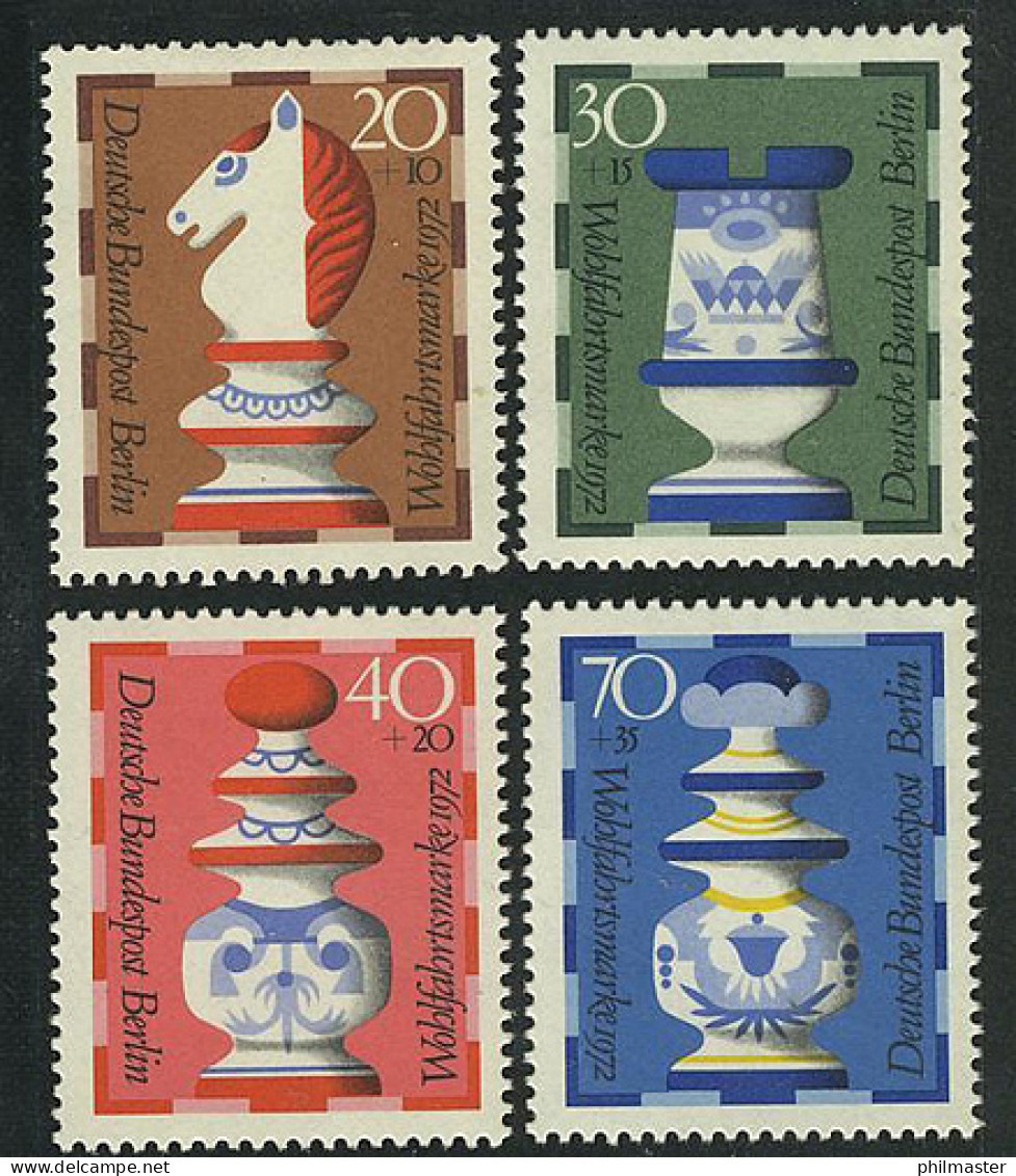 435-438 Wofa Schachfiguren 1972, Satz ** - Unused Stamps
