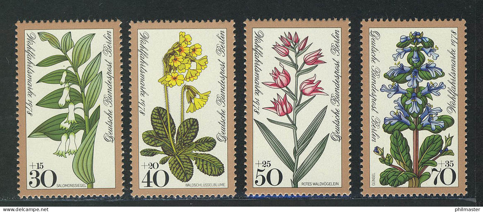 573-576 Wofa Waldblumen 1978, Satz Postfrisch ** - Unused Stamps