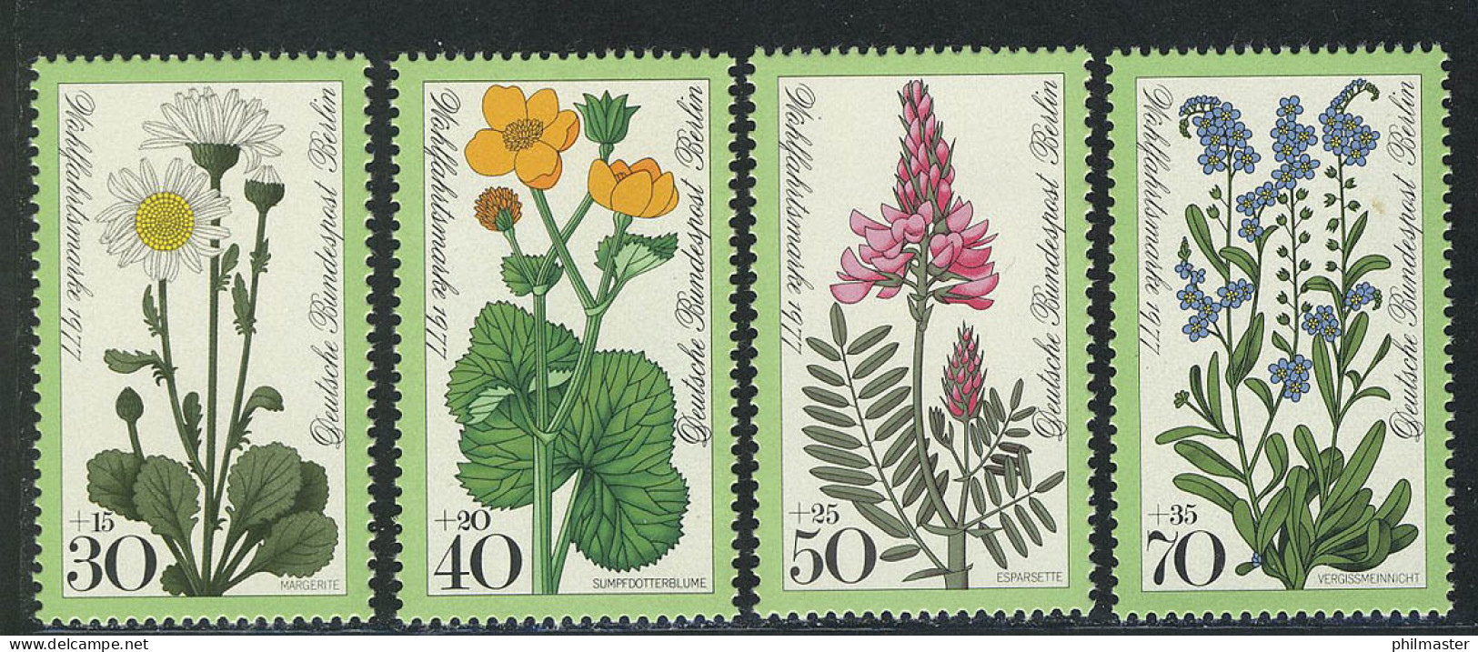 556-559 Wofa Wiesenblumen 1977, Satz Postfrisch ** - Unused Stamps