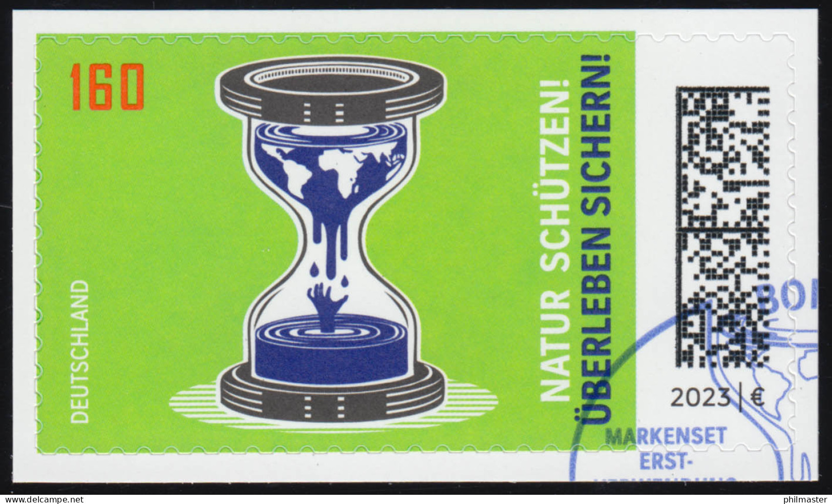 3773 Natur Schützen! Überleben Sichern! Selbstklebend Auf Neutraler Folie, EV-O - Used Stamps