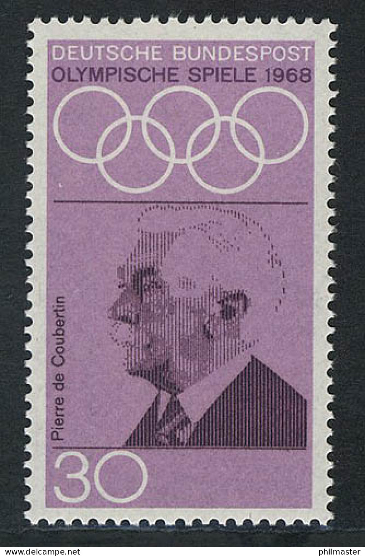 563 Olympische Sommerspiele 30 Pf De Coubertin ** - Nuevos