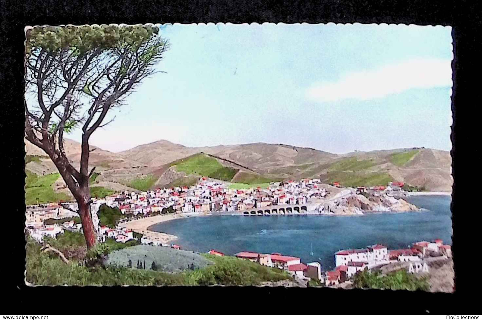 Cp, 66, Banyuls Sur Mer, Vue Panoramique Sur La Rade, La Plage, La Ville Et Le Cap Doune, Voyagée 1962, Ed. Apa-Poux - Banyuls Sur Mer