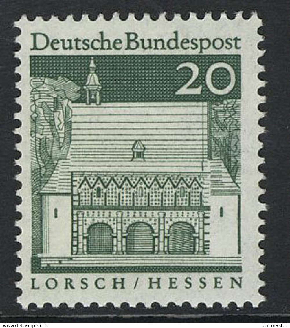 491 Bauwerke 20 Pf Lorsch ** - Unused Stamps