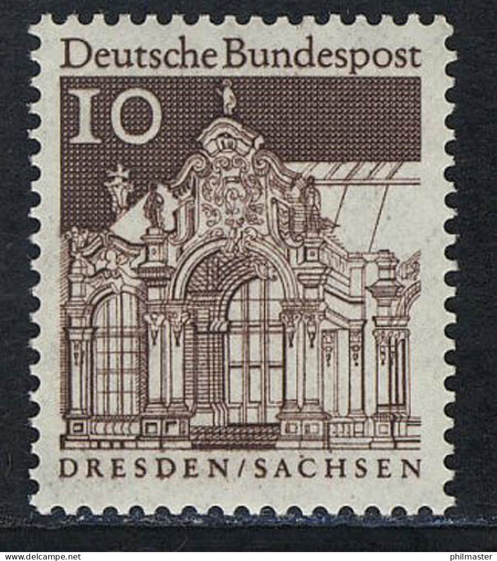 490 Bauwerke 10 Pf Wallpavillon ** - Unused Stamps