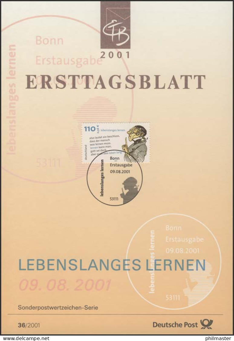 ETB 36/2001 Lehrer Lempel, Wilhelm Busch, Dichter - 2001-2010