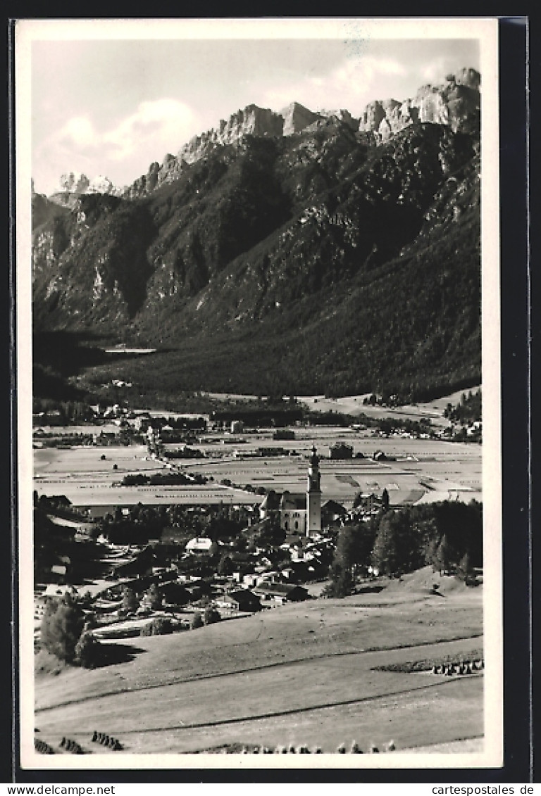 Cartolina Toblach /Pustertal, Ortsansicht Mit Dolomiten  - Other & Unclassified