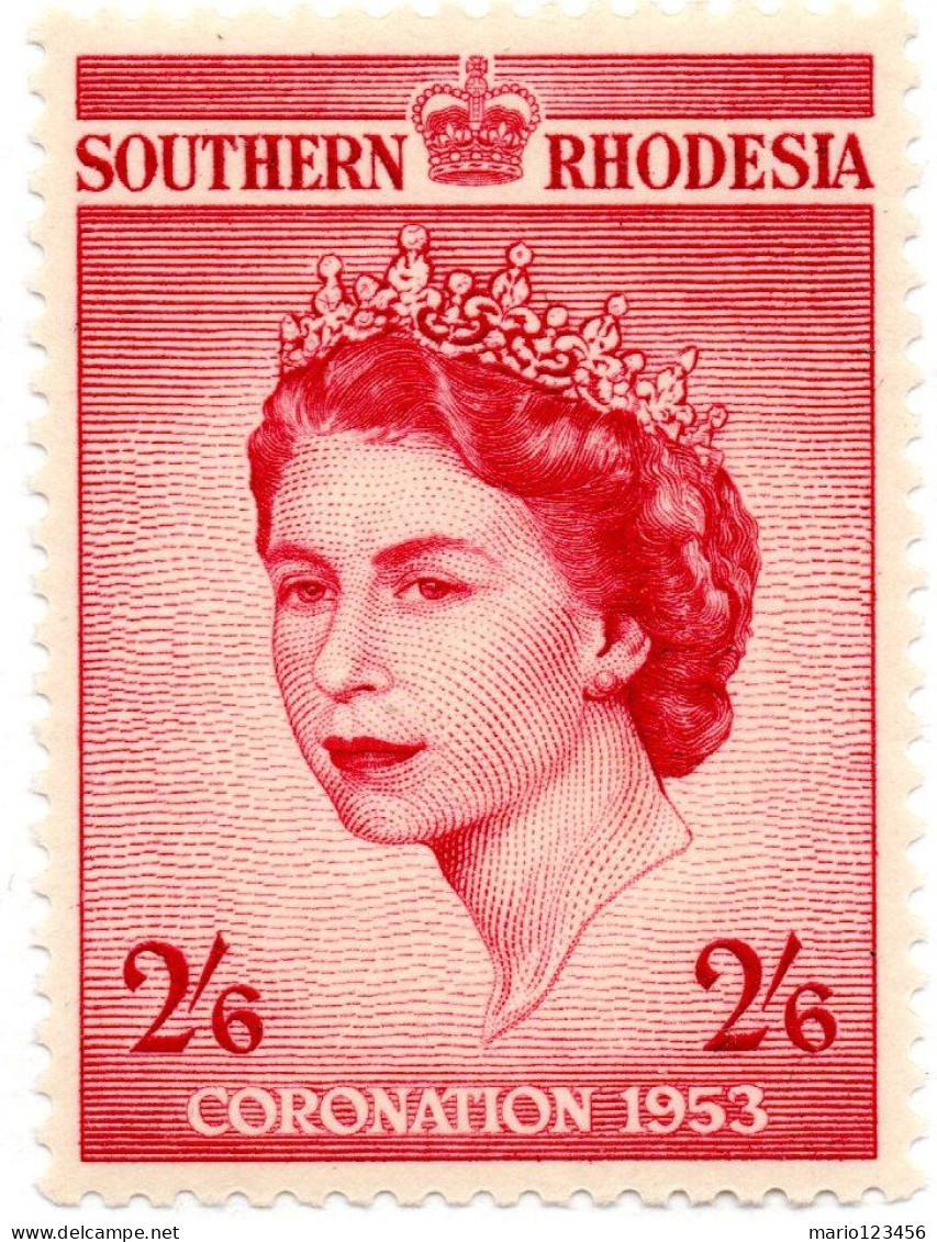 RHODESIA MERIDIONALE, SOUTHERN RHODESIA, ELISABETTA II, 1953, NUOVI (MNH**) Mi:GB-SR 79, Scott:GB-SR 80, Yt:GB-SR 77 - Südrhodesien (...-1964)