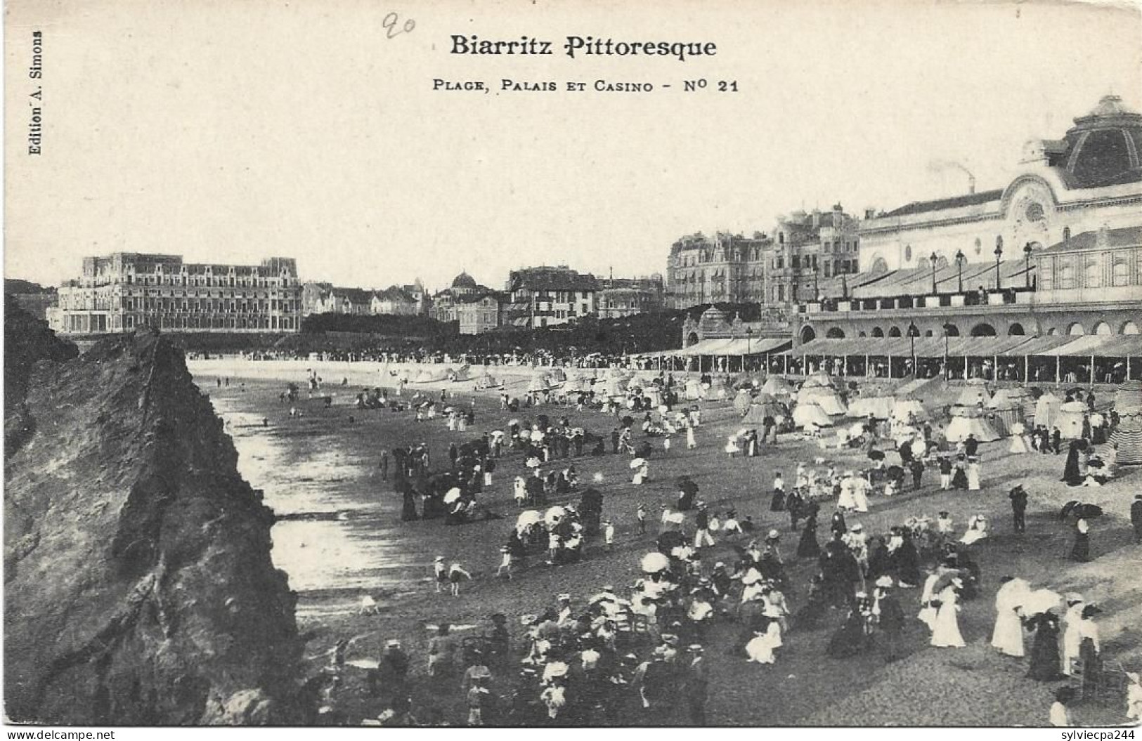 CPA 64 - BIARRITZ - PLAGE PALAIS ET CASINOS - Biarritz