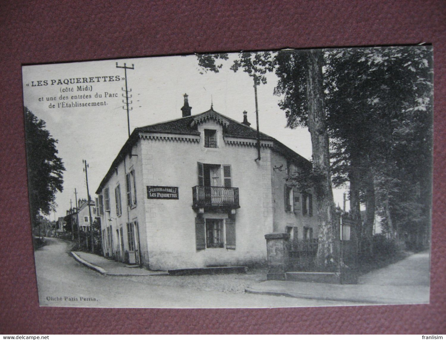 CPA 70 LUXEUIL LES BAINS Pension De Famille LES PAQUERETTES Coté Midi Une Des Entrée - Luxeuil Les Bains