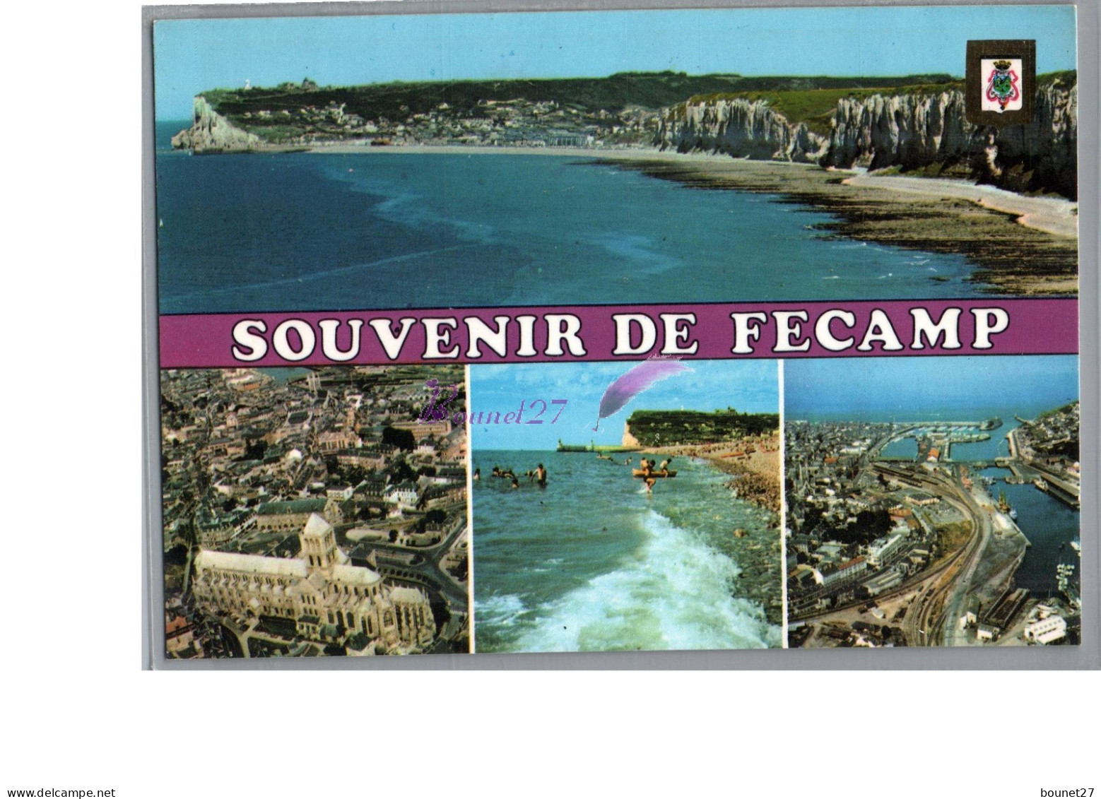 FECAMP 76 - Vue Generale Dela Plage Et Des Falaises Abbaye De La Trinité Le Port  - Fécamp