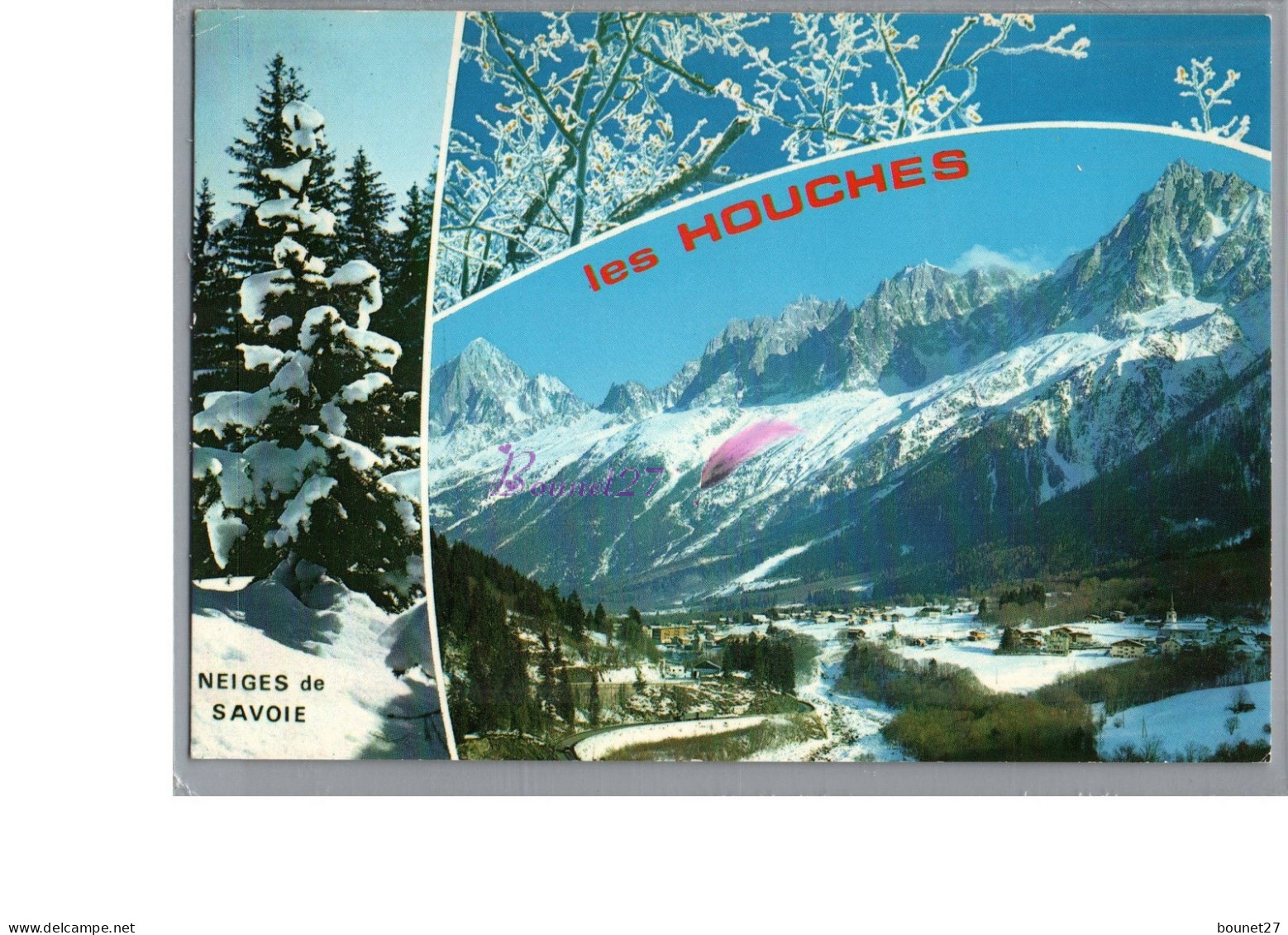 LES HOUCHES 74 - Vue Generale Du Village Neiges De Savoie Mont Blanc  - Les Houches