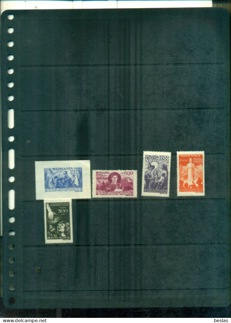 ROUMANIE FOND D'ASSISTENCE 4 VAL + BF NEUFS A PARTIR DE 2 EUROS - Unused Stamps