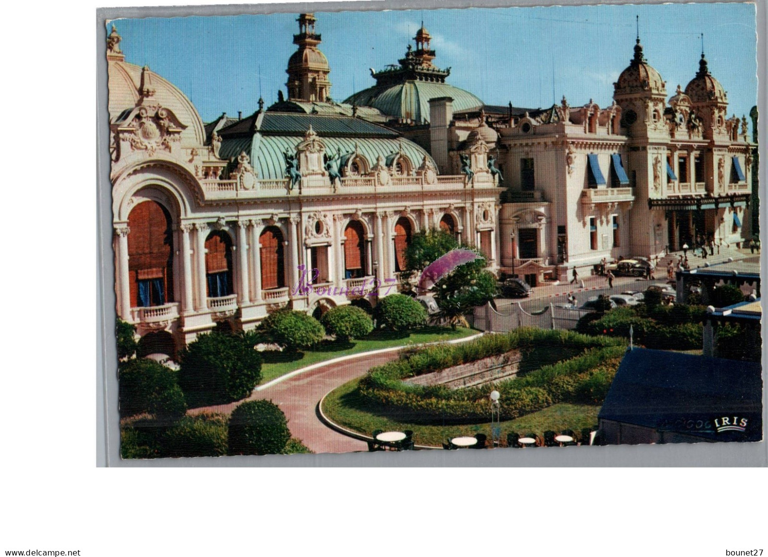 MONACO - MONTE CARLO - La Casino Tampon Au Dos Carte Vierge - Monte-Carlo
