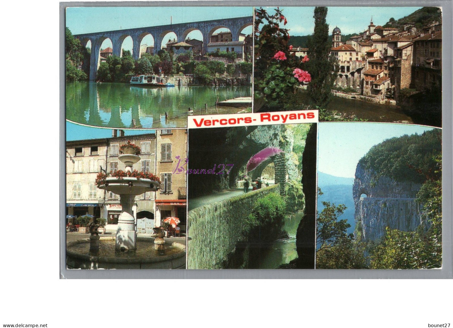 VERCORS ROYANS 26 - Saint Nazaire Pont En Royans St Jean En Reoyans Grands Goulets Combe Laval Carte Vierge - Sonstige & Ohne Zuordnung