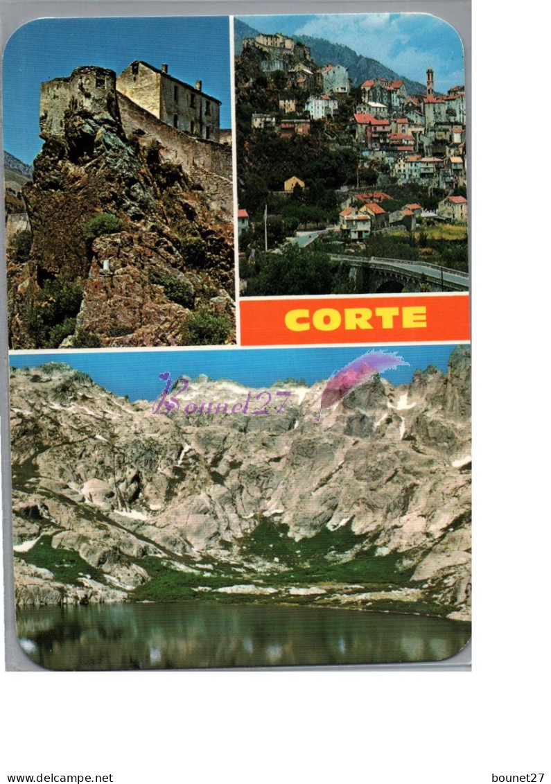 CORSE 20 2B - CORTE - La Citadelle La Vieille Ville Et Le Lac Mélo - Corte