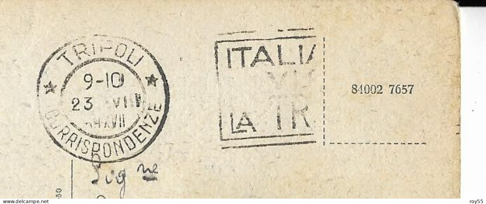 Colonie Italiane Colonia Italiana Libia Tripoli Passeggiata Lungomare Conte Volpi Veduta Fine Anni 30 (v.retro/f.picc.) - Libië