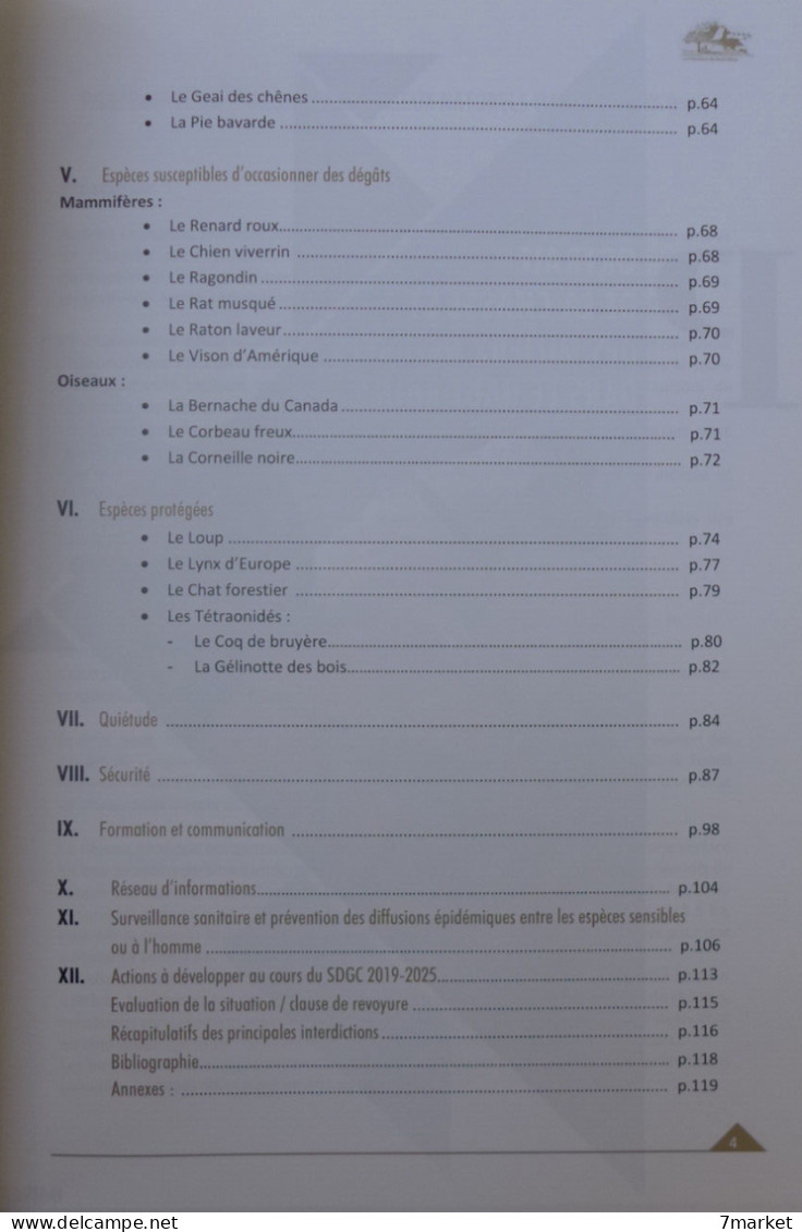 Schéma Départemental De Gestion Cynégétique Haut-Rhin 2019-2025 - Jacht/vissen