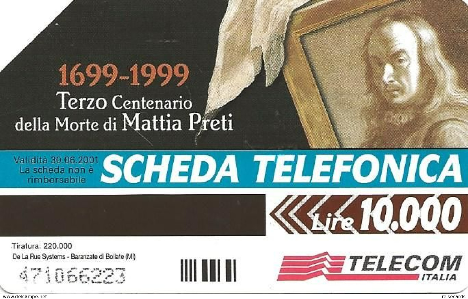 Italy: Telecom Italia - Mattia Preti, Battesimo Di Cristo - Public Advertising