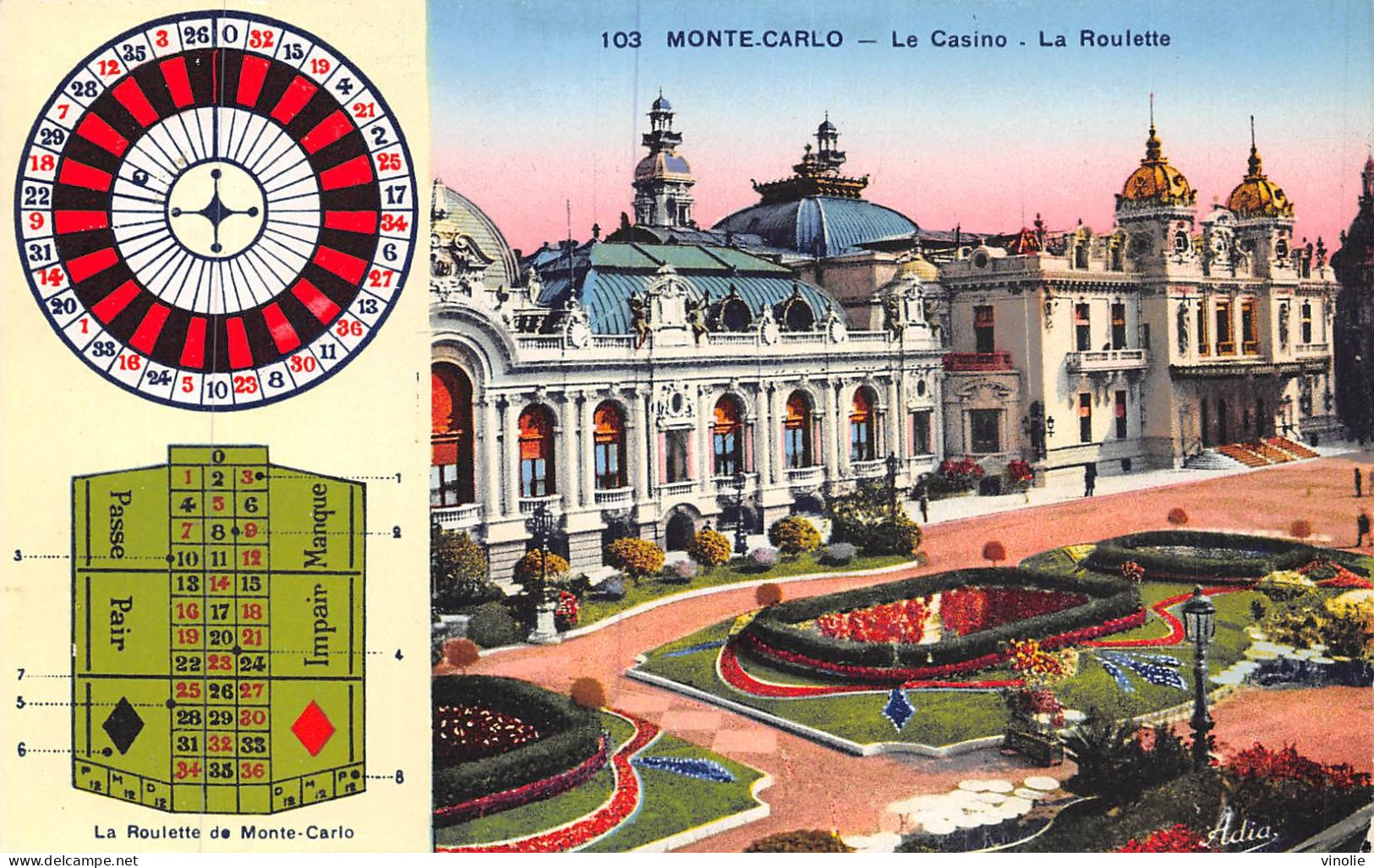 24-5403 : MONTE-CARLO.  CASINO. ROULETTE - Casino