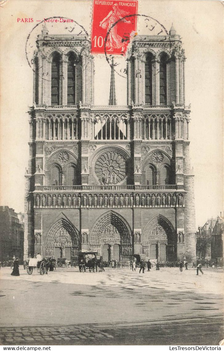 FRANCE - Paris - Notre Dame - Animé - Carte Postale Ancienne - Notre Dame De Paris