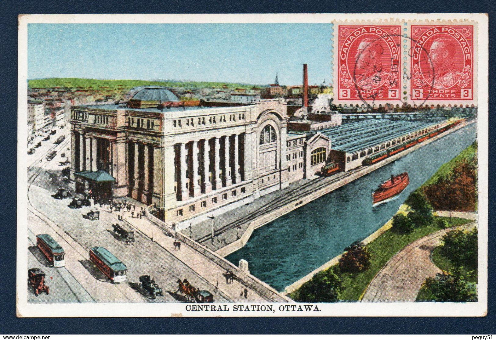 Ottawa. Station Centrale D''autobus. Rue Catherine. 1924 - Ottawa