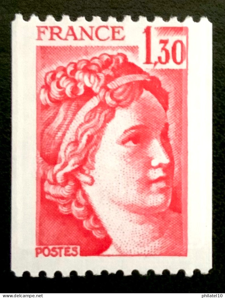 1979 FRANCE N2063 SABINE DE GANDON 1,30F ROULETTE - NEUF** - Coil Stamps
