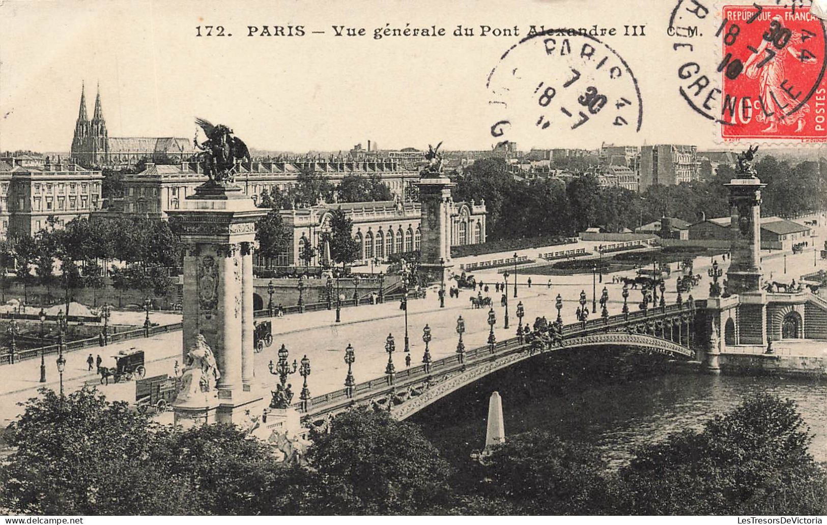 FRANCE - Paris - Vue Générale Du Pont Alexandre Lll - Animé - Carte Postale Ancienne - Sonstige & Ohne Zuordnung