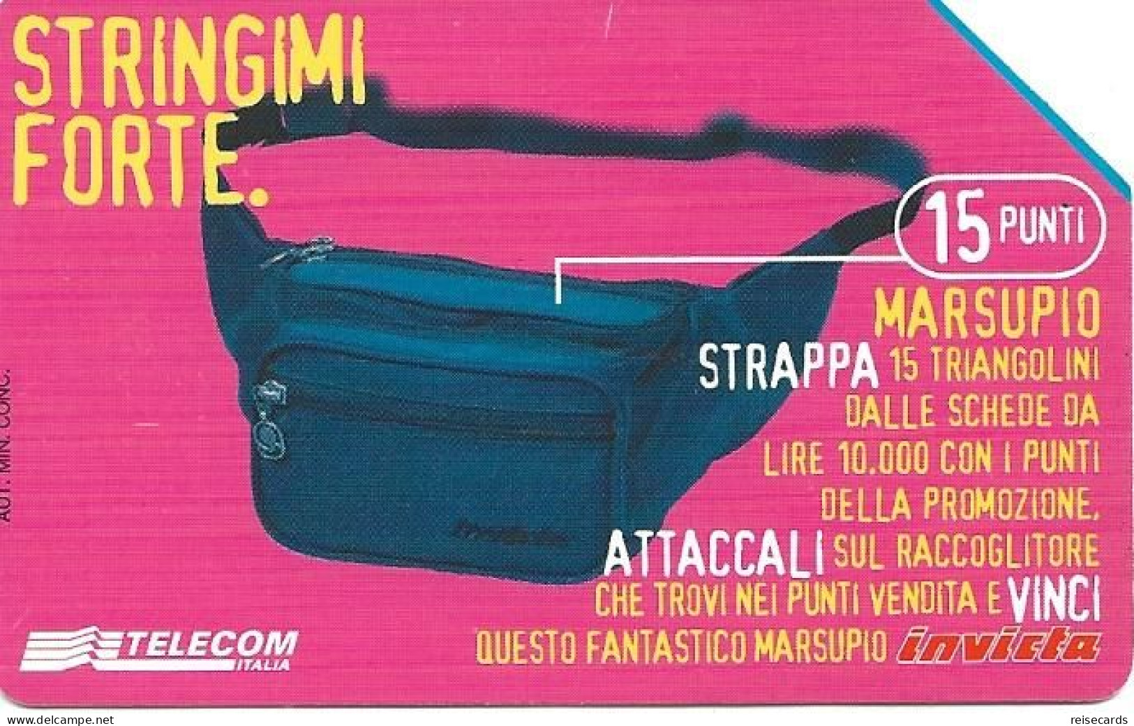 Italy: Telecom Italia - La 10 Vince, Marsupio - Public Advertising