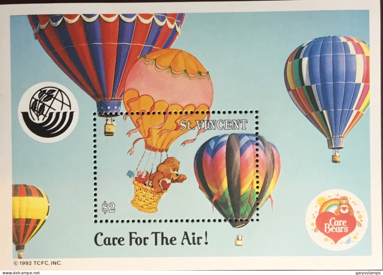 St Vincent 1992 Care Bears Minisheet MNH - St.Vincent (1979-...)