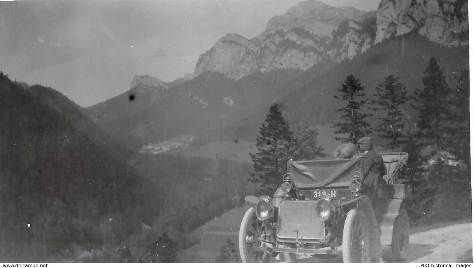 ALBUM PHOTOS ANCIEN 1908 VOYAGE en AUTOMOBILE COL du PETIT ST BERNARD à la VÉSUBIE 96 PHOTOGRAPHIES ANCIENNES TTBE