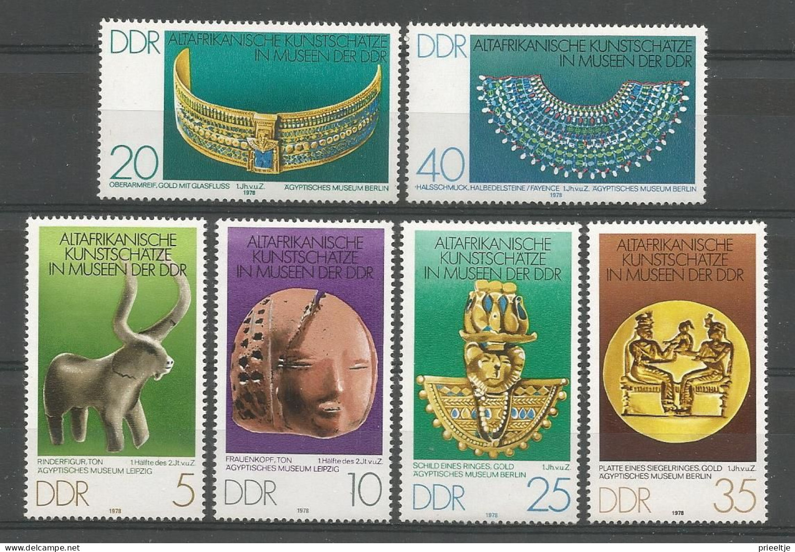 DDR 1978 Museum Pieces Y.T. 1999/2004 ** - Unused Stamps