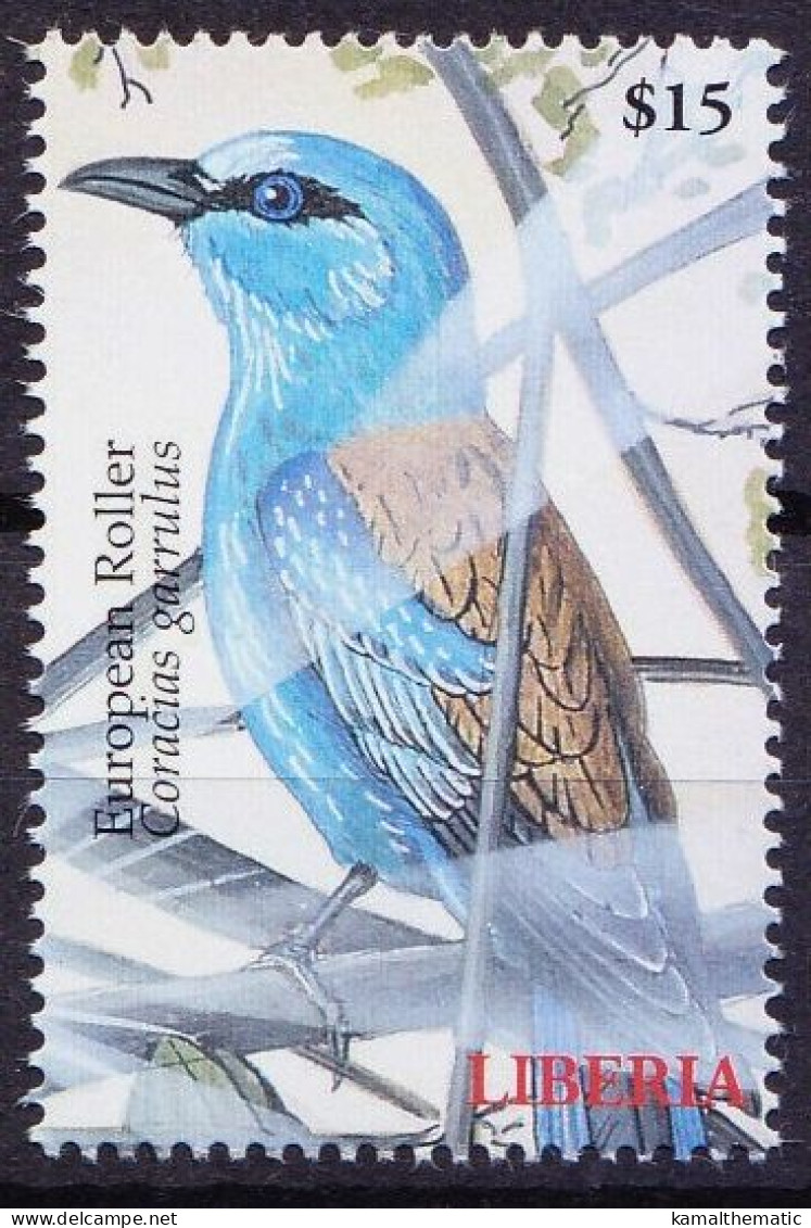 European Roller, Coracias Garrulus, Birds, Liberia 2000 MNH - Andere & Zonder Classificatie